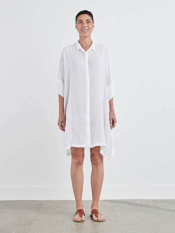 CUT LOOSE - Rayon Parachute Kimono Shirt Dress