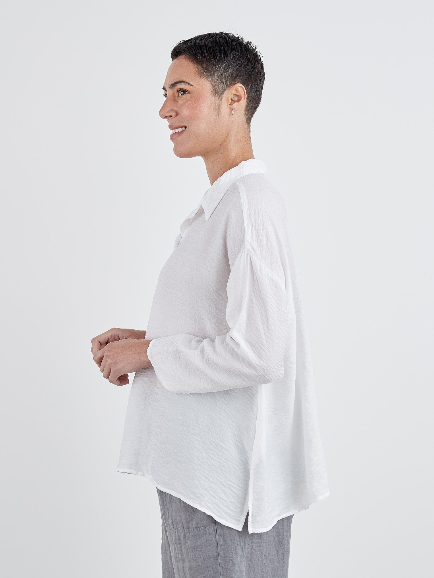 CUT LOOSE - Rayon Parachute Swing Shirt - 6216919