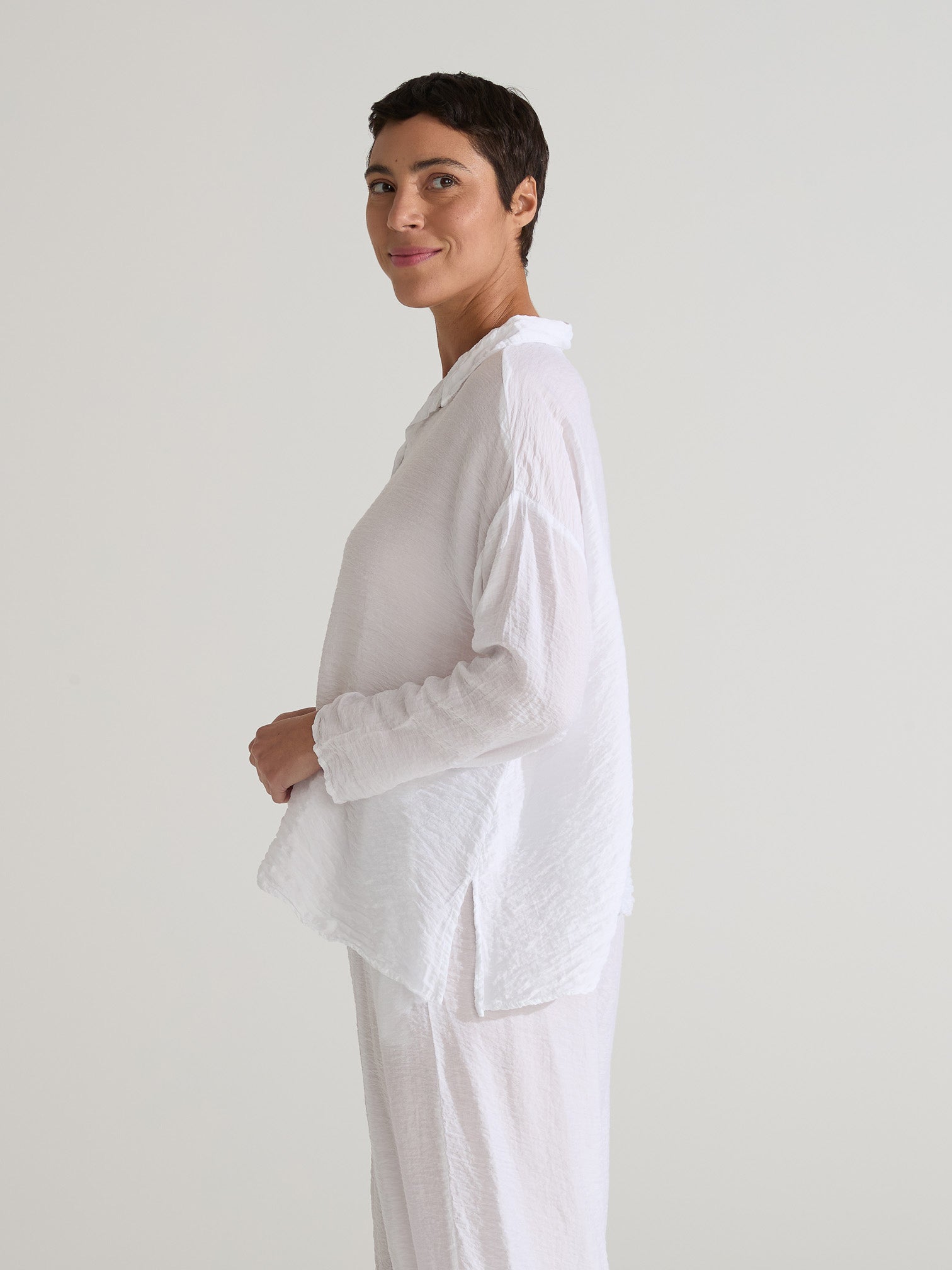 CUT LOOSE - Rayon Parachute Swing Shirt - 6216919