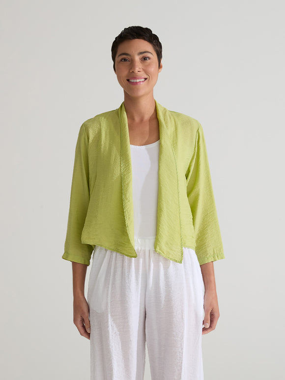 CUT LOOSE - Rayon Parachute Crop Cardigan - 6217388