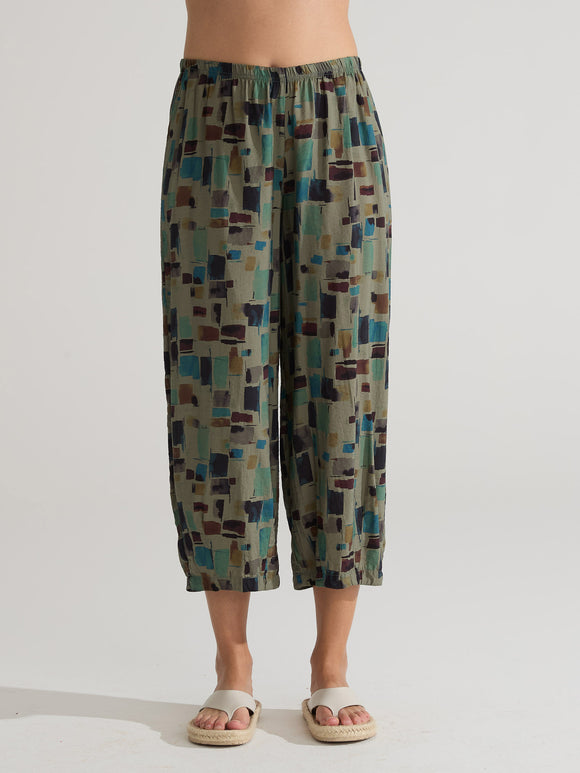 CUT LOOSE - Sea Glass Cropped Pant w/ Darts - 6232088