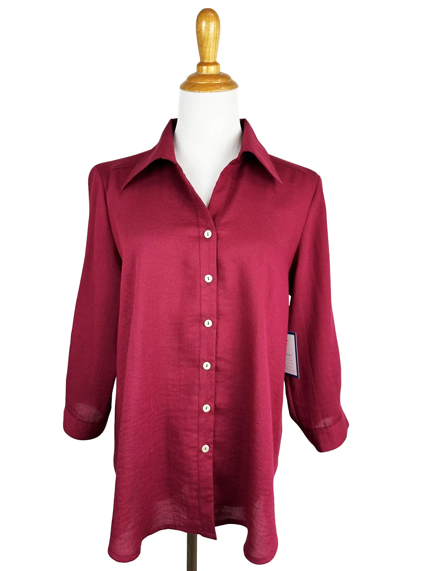 Fridaze AA161 - Short Tuxedo Linen Shirt