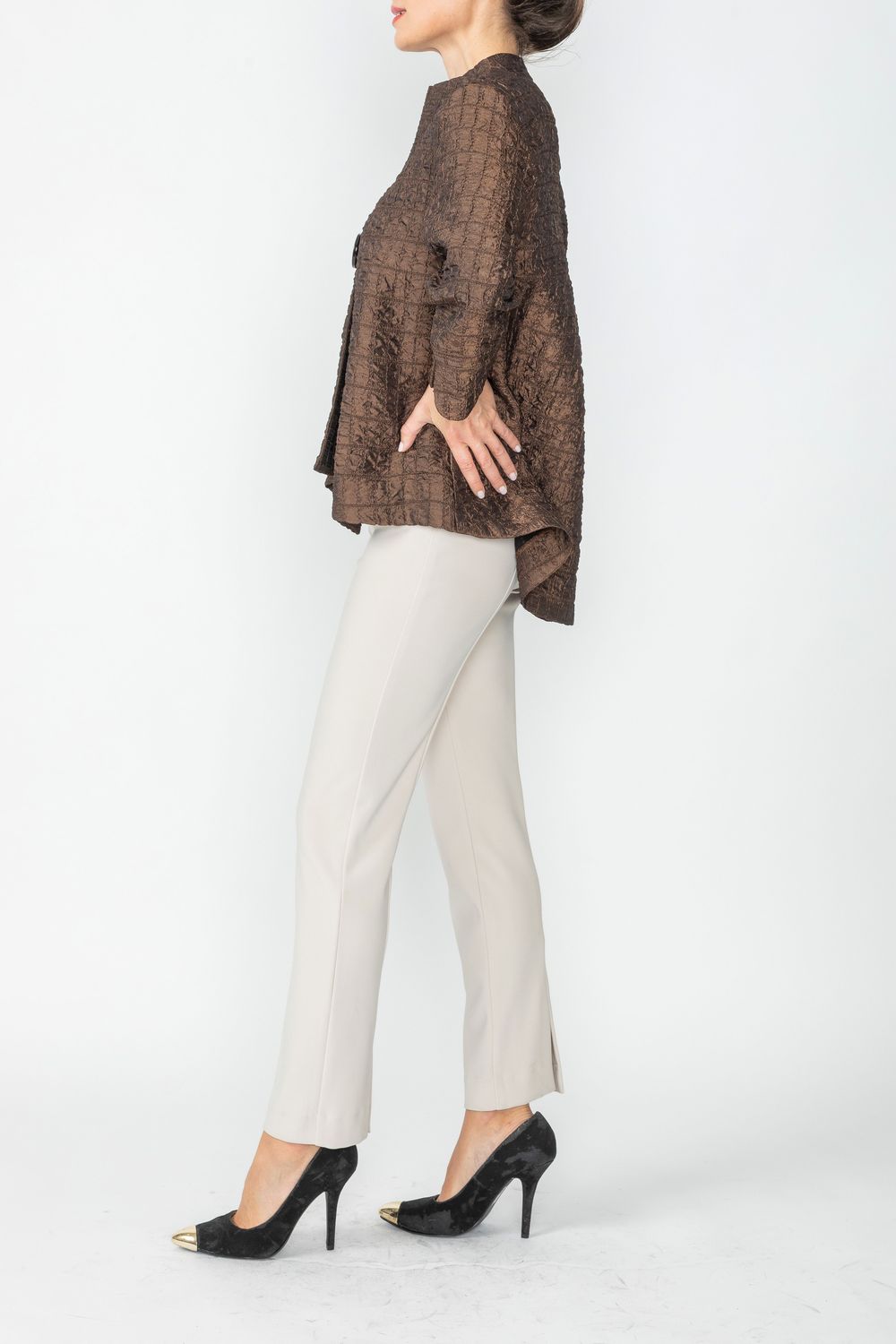 IC COLLECTION Jacket- 6288J - BROWN