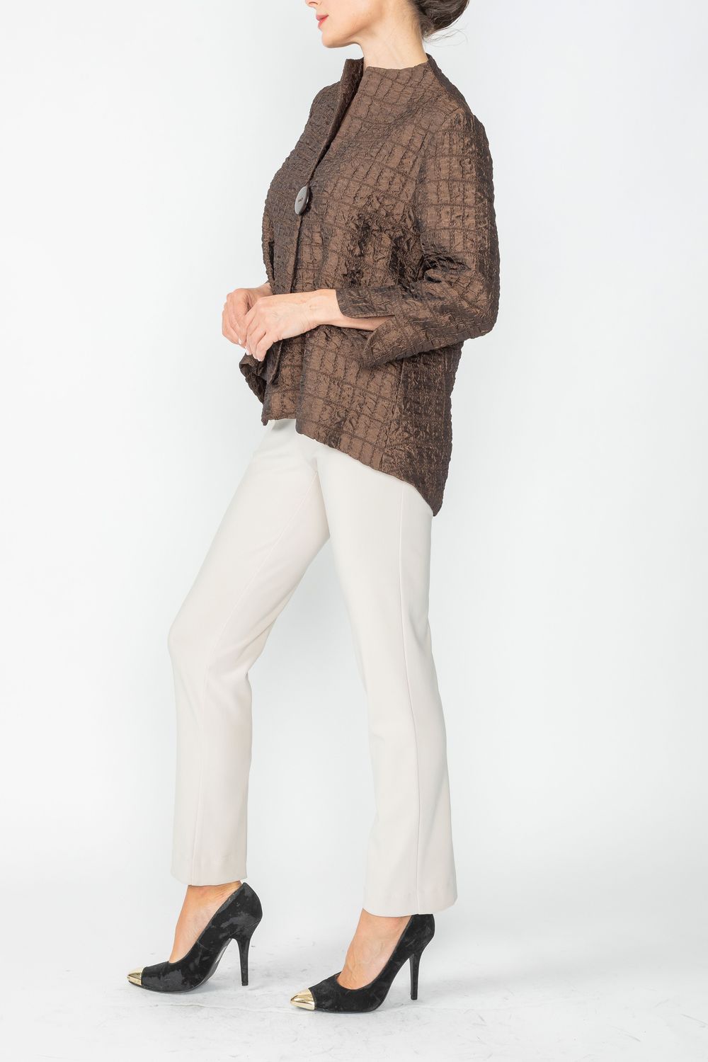 IC COLLECTION Jacket- 6288J - BROWN