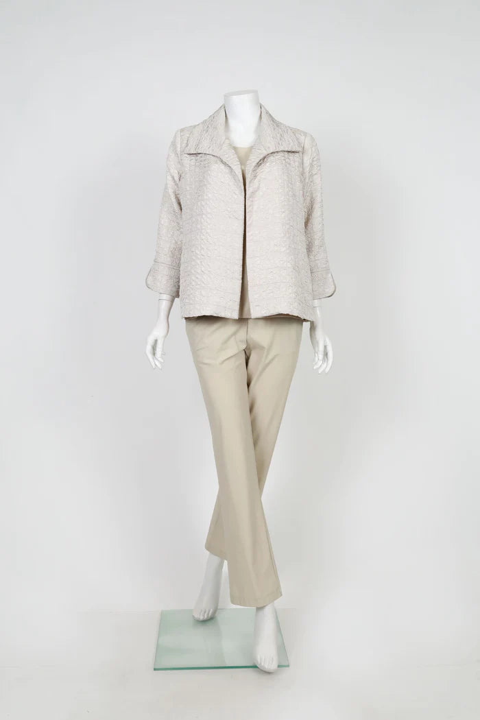 IC COLLECTION Jacket- 6289J- TAUPE