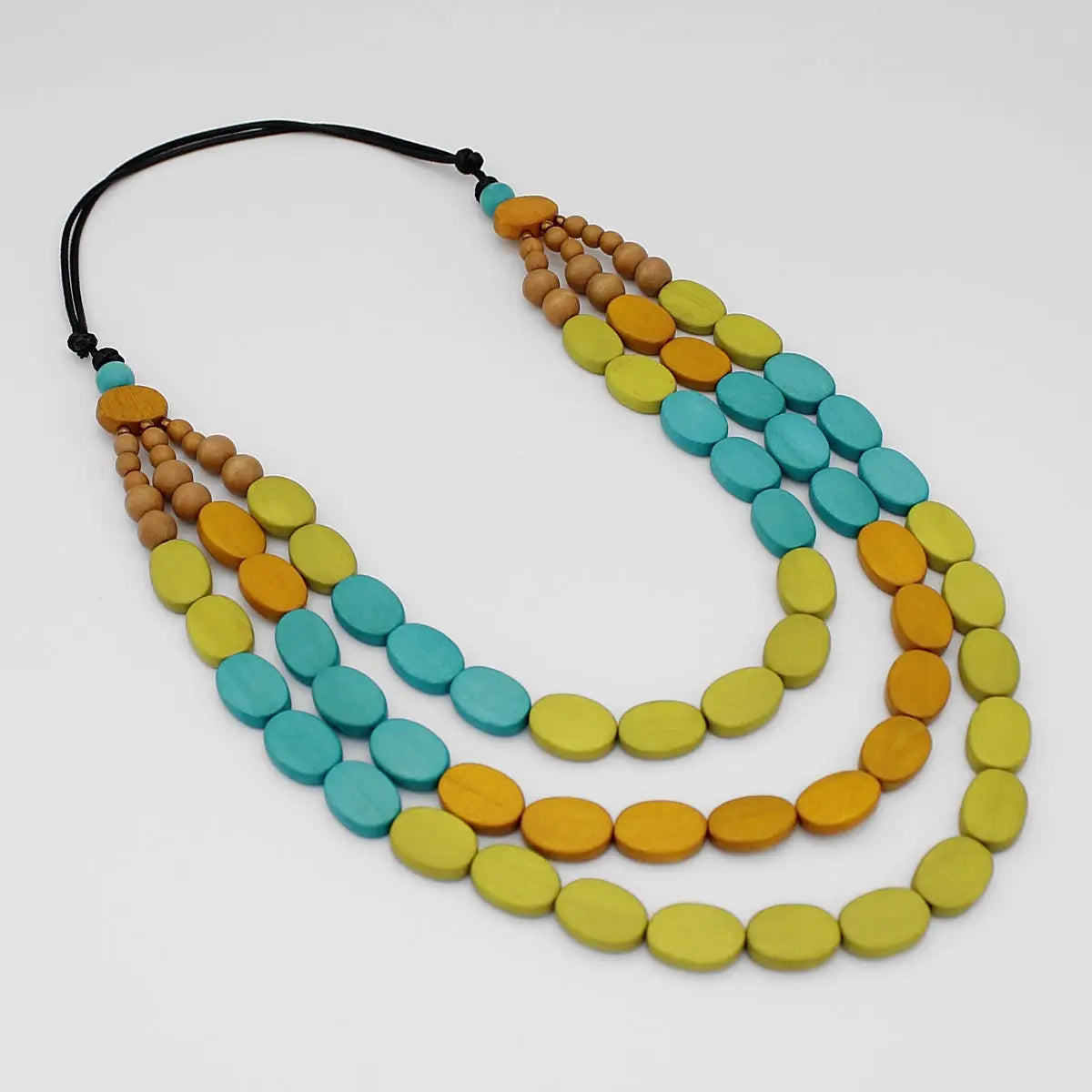 SYLCA Multi Color Block Maya Necklace - BP24N13 - MULTI