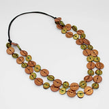 SYLCA Rust Bobbie Double Strand Necklace