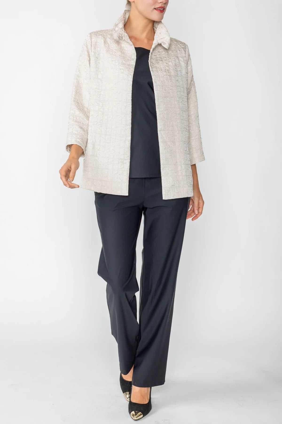 IC COLLECTION Jacket- 6310J- TAUPE