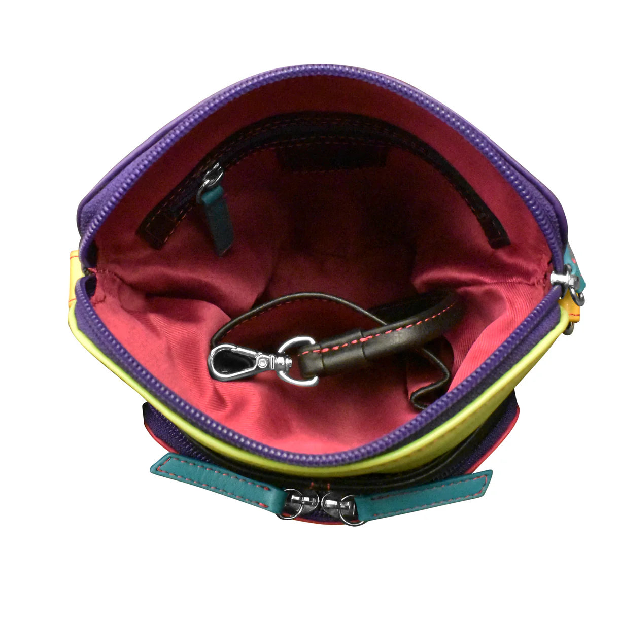 ili New York - SMALL CROSSBODY ORGANIZER - 6330 - Black Brights