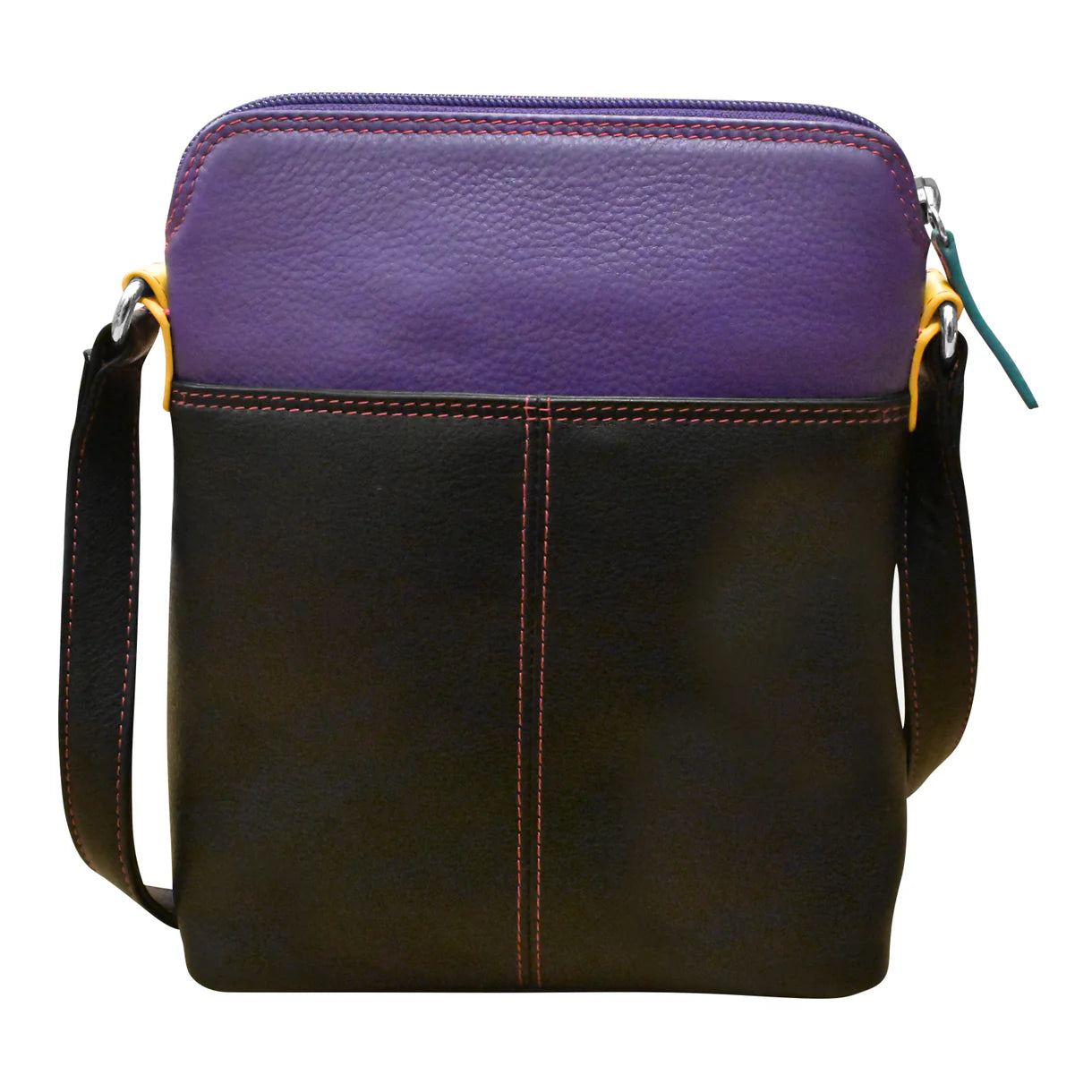 ili New York - SMALL CROSSBODY ORGANIZER - 6330 - Black Brights