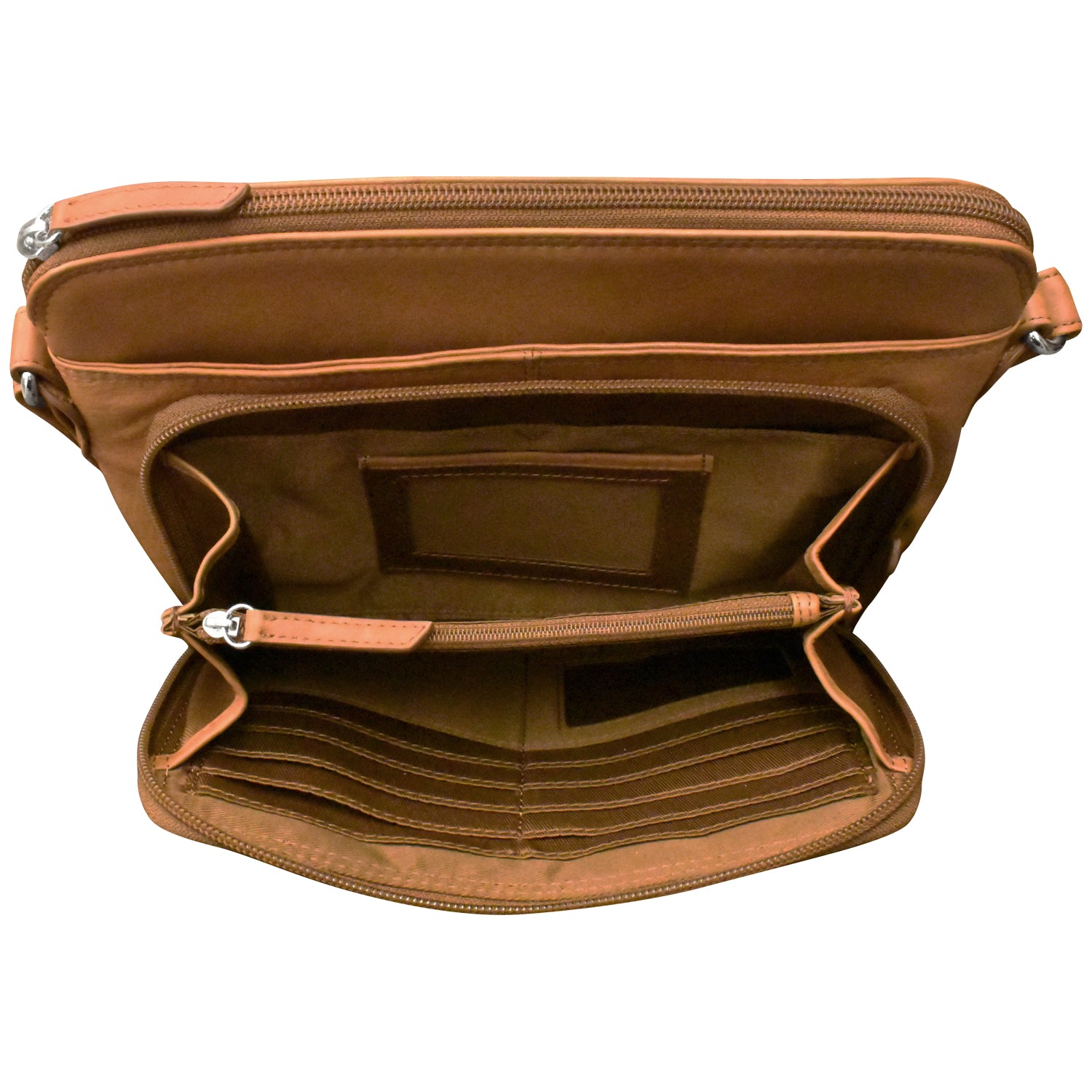 ili New York - CROSSBODY ORGANIZER - 6333 - Antique Saddle
