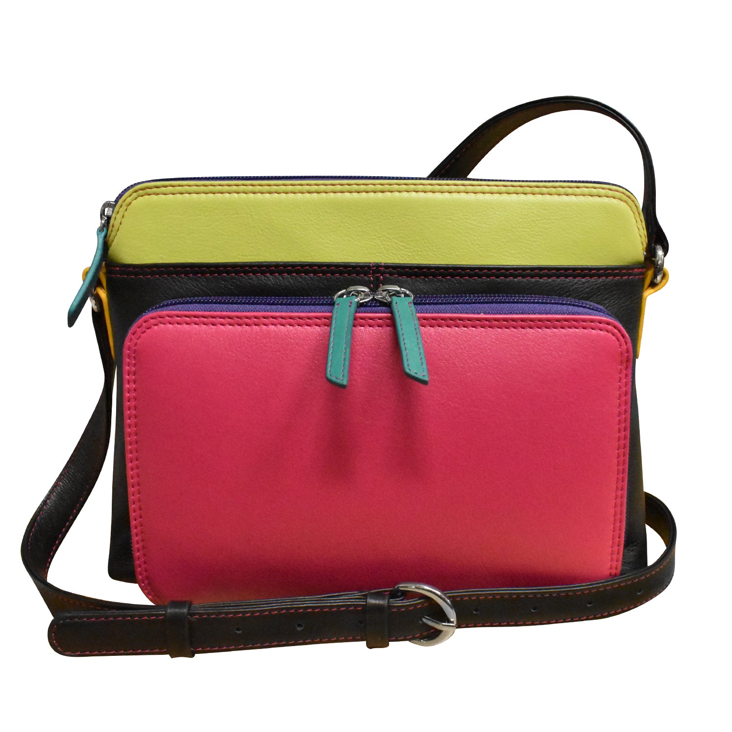 ili New York - CROSSBODY ORGANIZER - 6333 - Black Brights