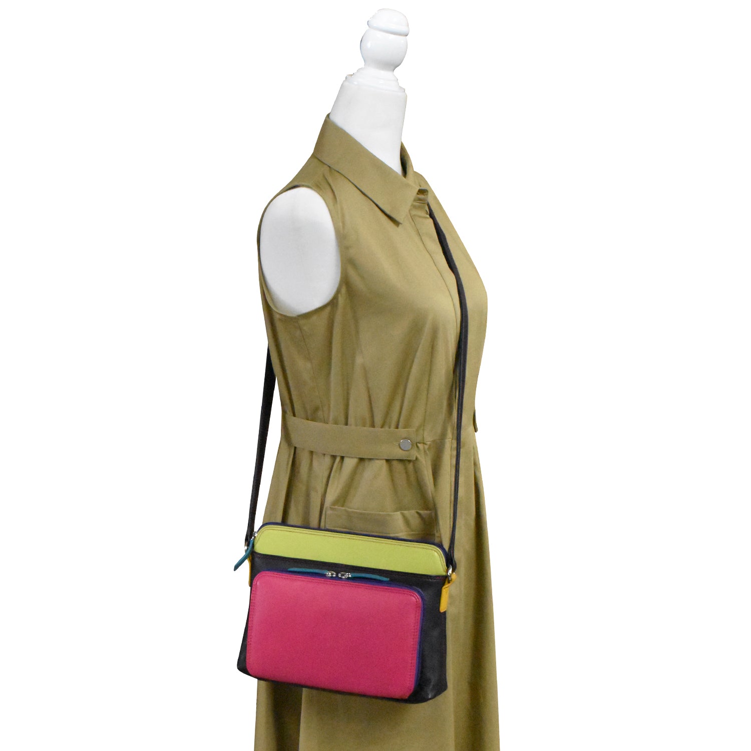 ili New York - CROSSBODY ORGANIZER - 6333 - Black Brights