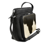 ili New York - CROSSBODY ORGANIZER - 6333 - Black Haircalf