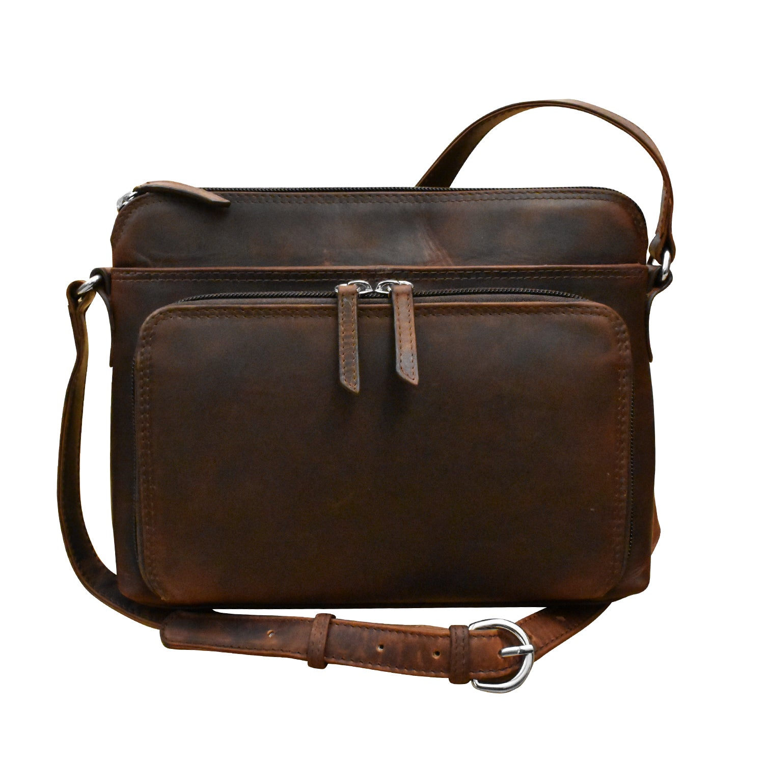 ili New York - CROSSBODY ORGANIZER - 6333 - Chocolate