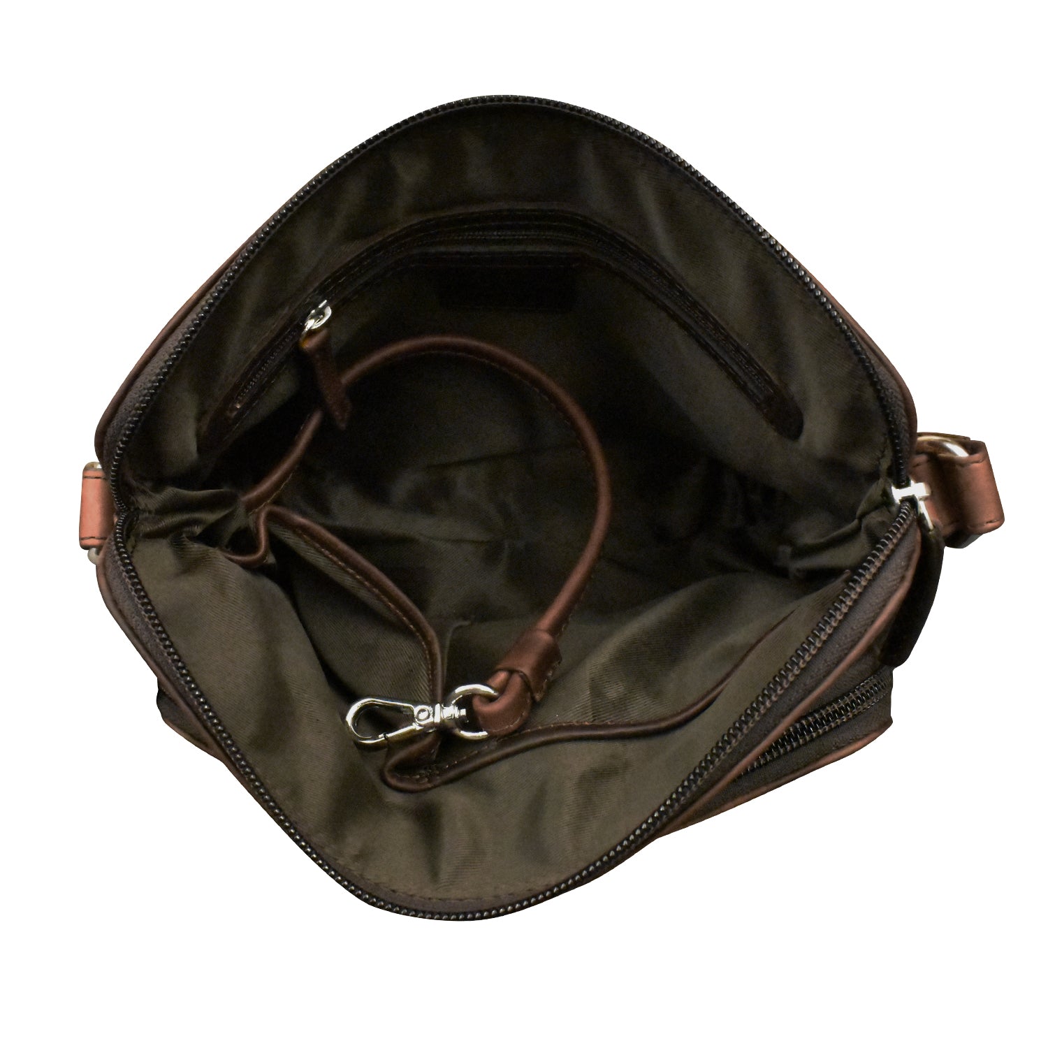 ili New York - CROSSBODY ORGANIZER - 6333 - Chocolate