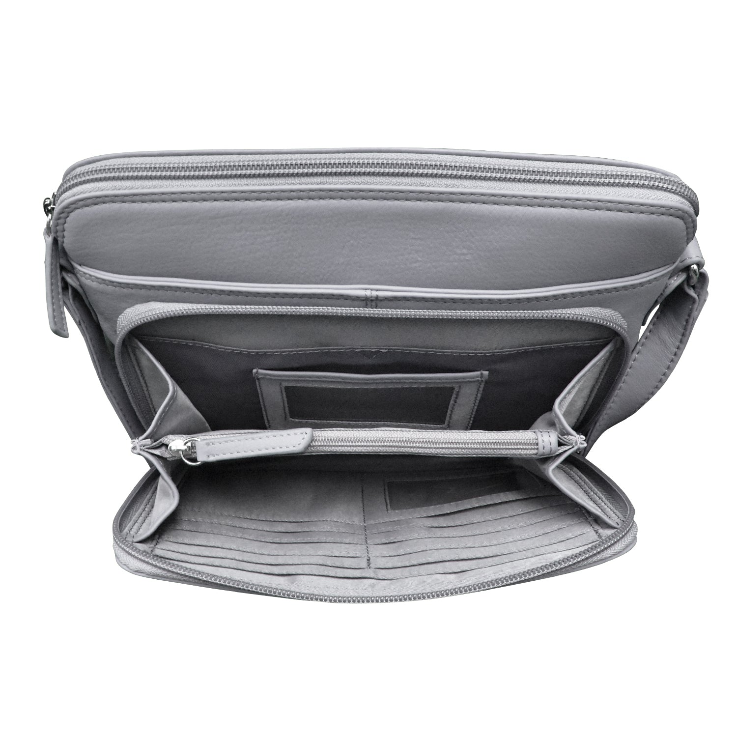 ili New York - CROSSBODY ORGANIZER - 6333 - Cool Grey