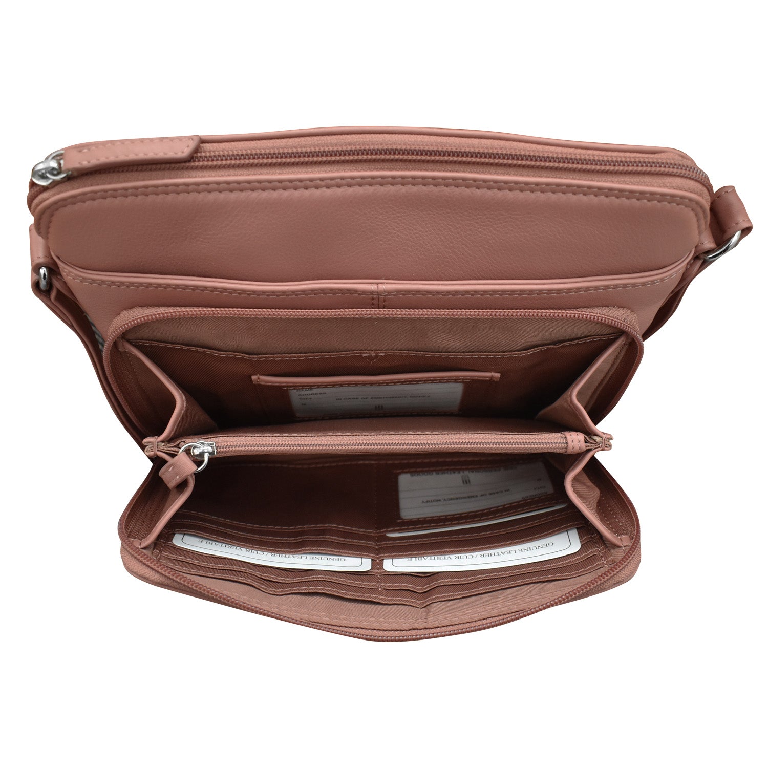 ili New York - CROSSBODY ORGANIZER - 6333 - Mauve