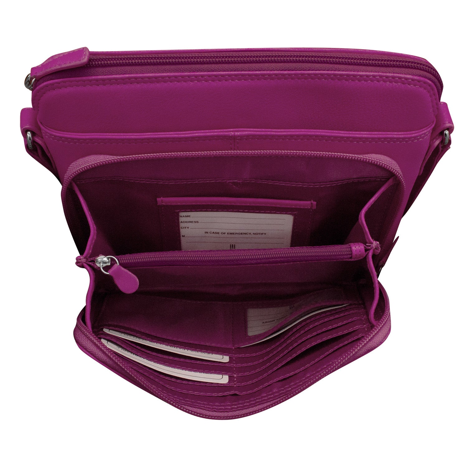 ili New York - CROSSBODY ORGANIZER - 6333 - Orchid
