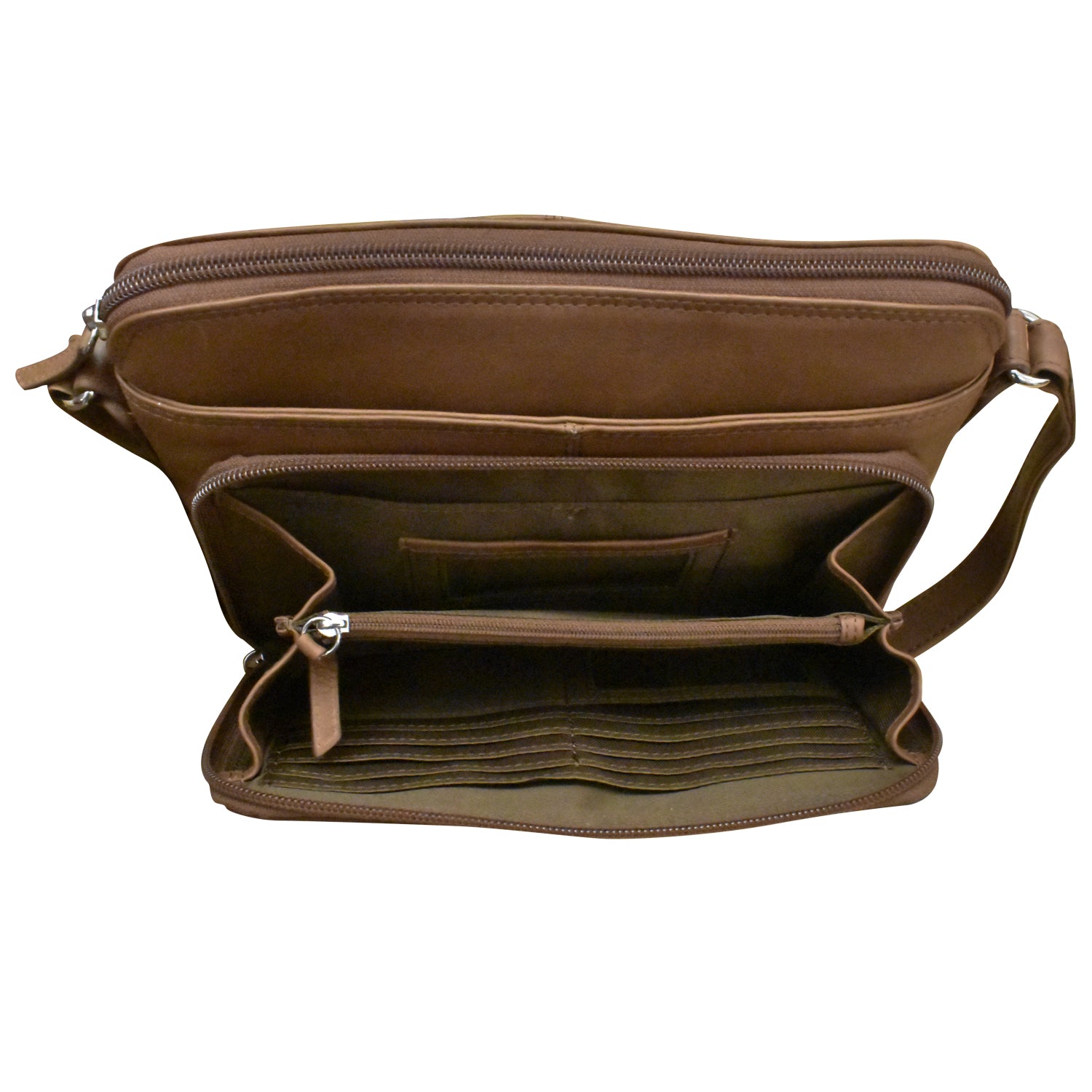 ili New York - CROSSBODY ORGANIZER - 6333 - Toffee
