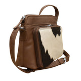 ili New York - CROSSBODY ORGANIZER - 6333 - Toffee Haircalf