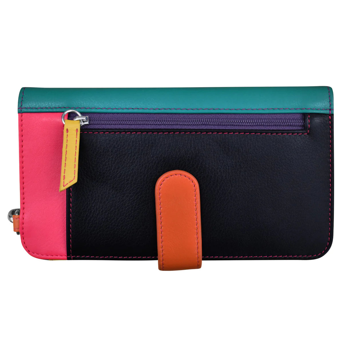ili New York - CROSSBODY PHONE HOLDER AND WALLET - 6363 - Black Brights