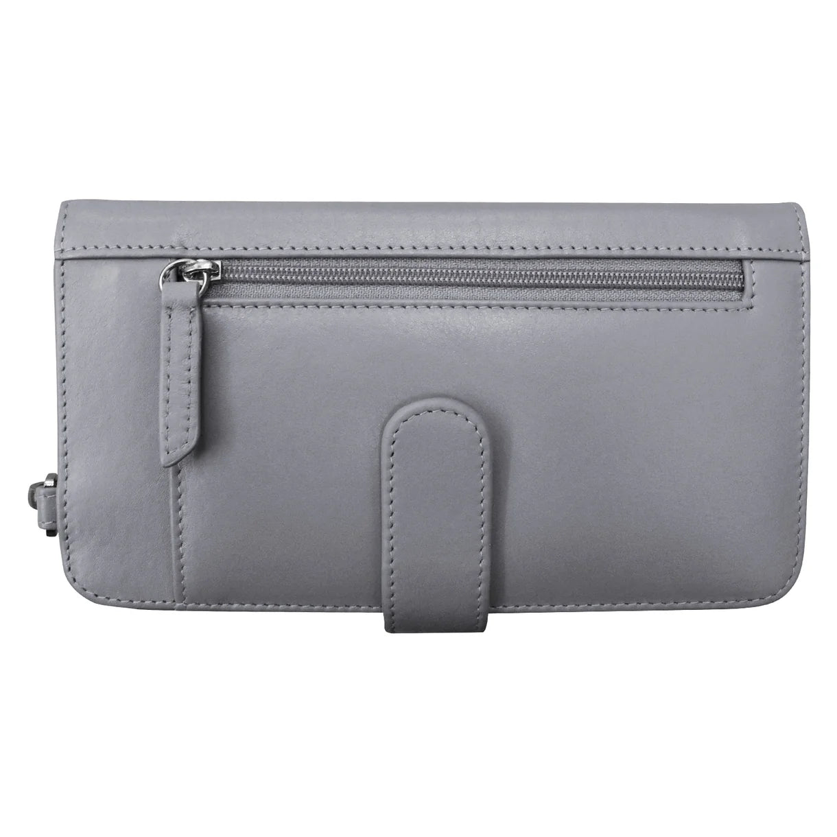 ili New York - CROSSBODY PHONE HOLDER AND WALLET - 6363 - Cool Grey
