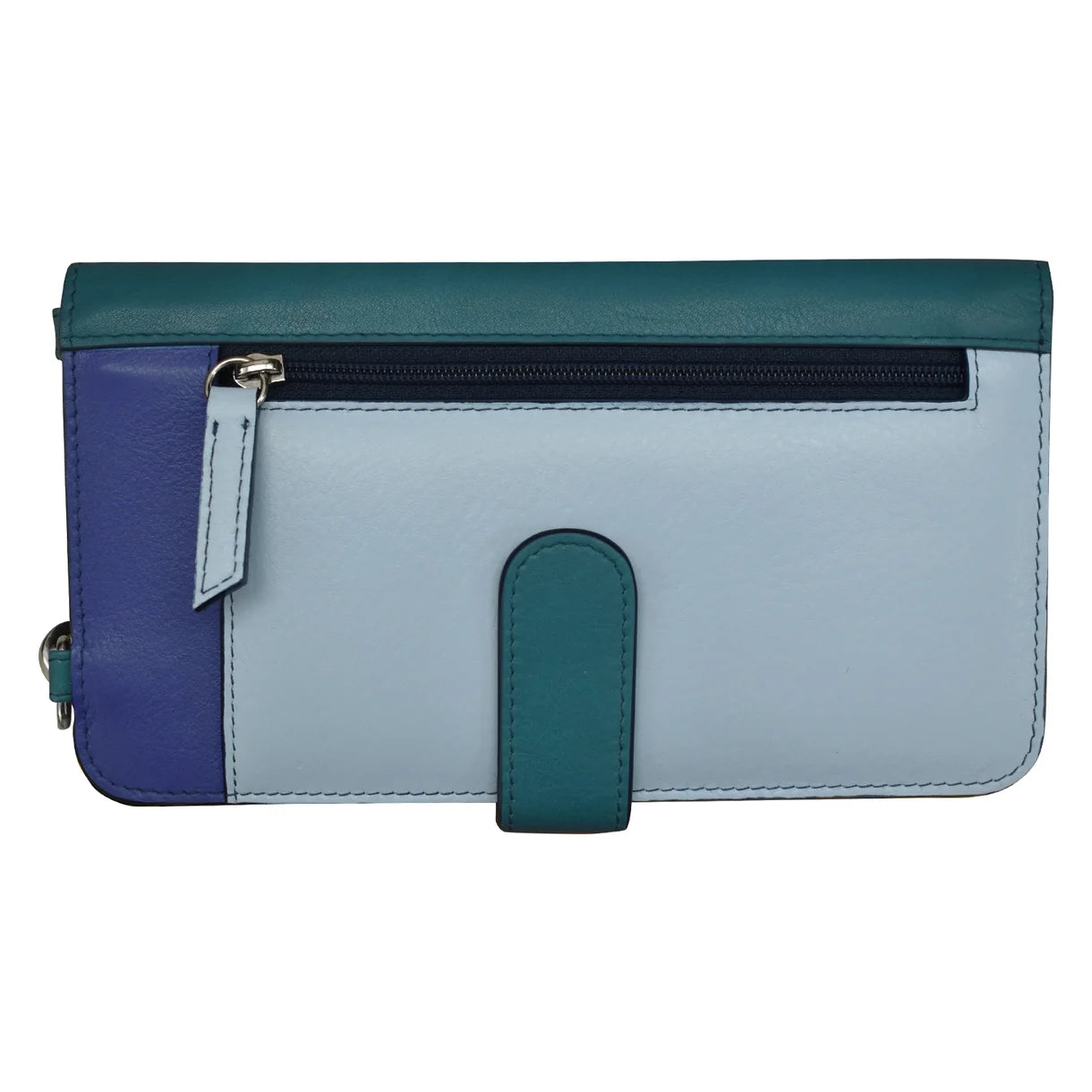 ili New York - CROSSBODY PHONE HOLDER AND WALLET - 6363 - Denim Multi