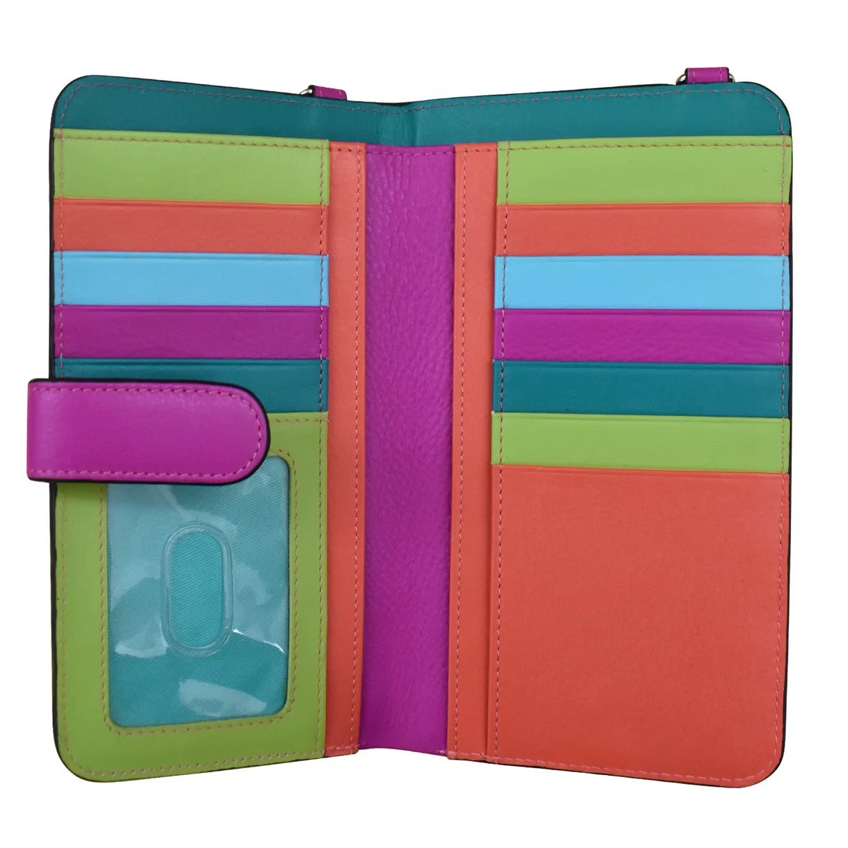 ili New York - CROSSBODY PHONE HOLDER AND WALLET - 6363 - Paradise Multi