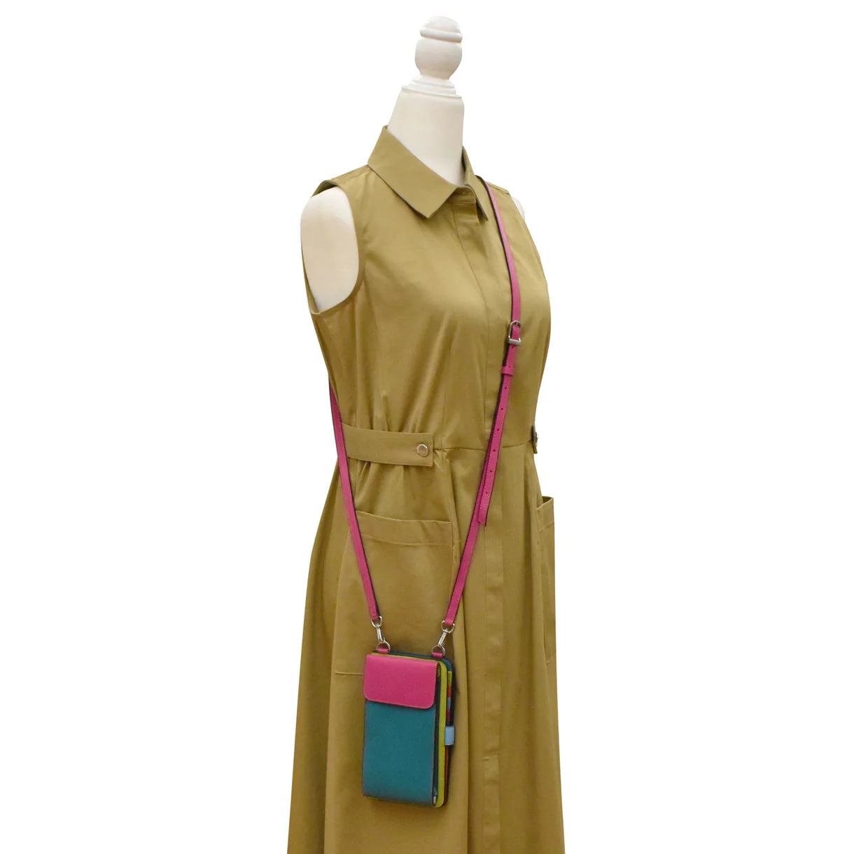 ili New York - CROSSBODY PHONE HOLDER AND WALLET - 6363 - Paradise Multi