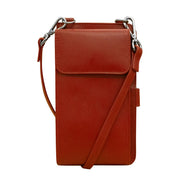 ili New York - CROSSBODY PHONE HOLDER AND WALLET - 6363 - Red