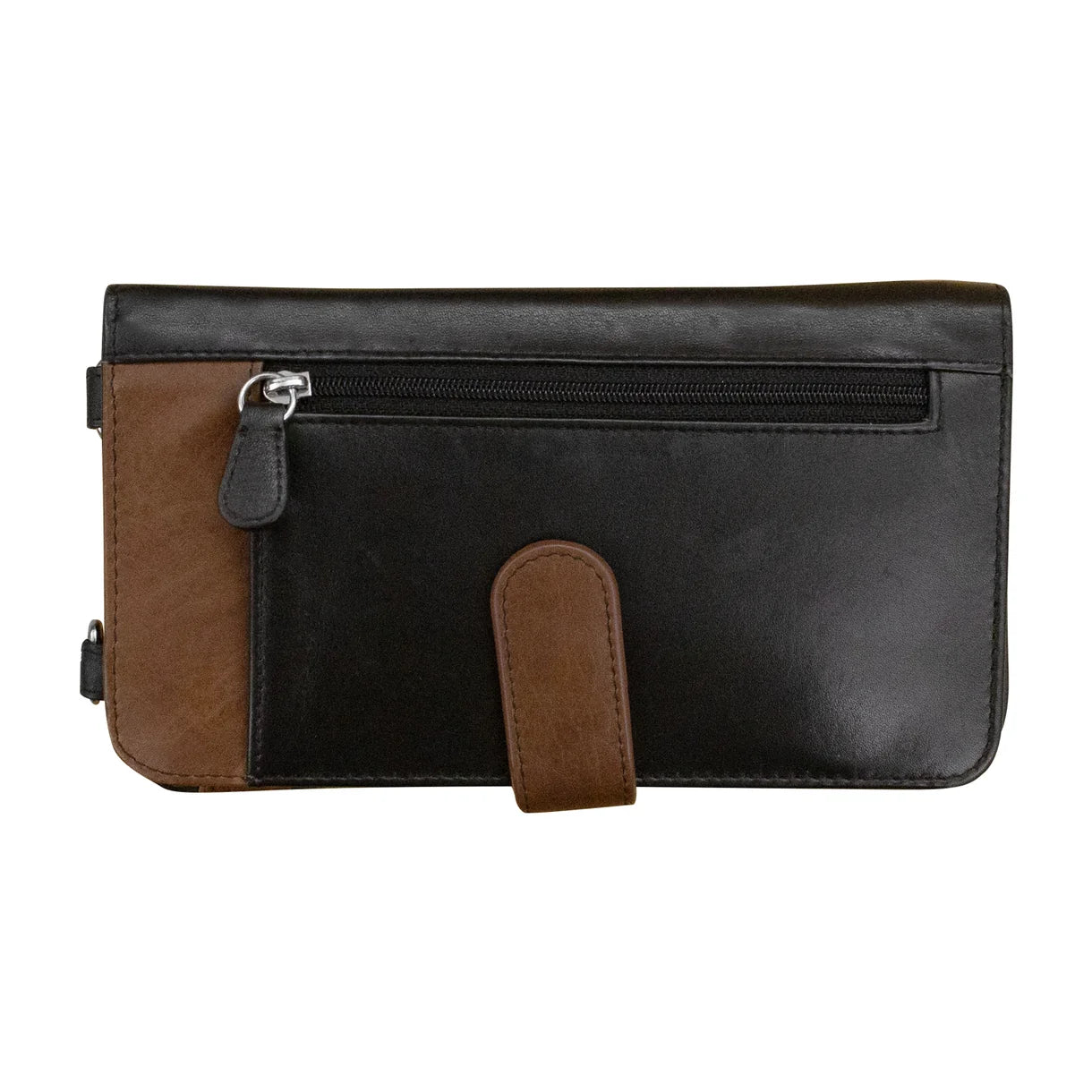ili New York - CROSSBODY PHONE HOLDER AND WALLET - 6363 - Toffee/Black