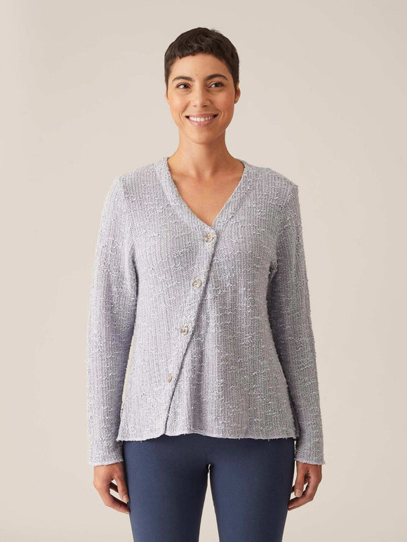 CUT LOOSE - Texture Sweater Asymmetrical Cardigan