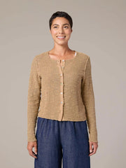 CUT LOOSE Texture Sweater Knit Crop Cardigan - 6378949