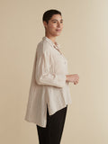 CUT LOOSE - Fall Parachute A-line Split Blouse - 6386984