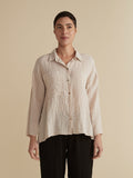 CUT LOOSE - Fall Parachute A-line Split Blouse - 6386984