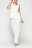 IC COLLECTION Top and Pants - 6394TP - WHITE