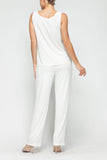 IC COLLECTION Top and Pants - 6394TP - WHITE