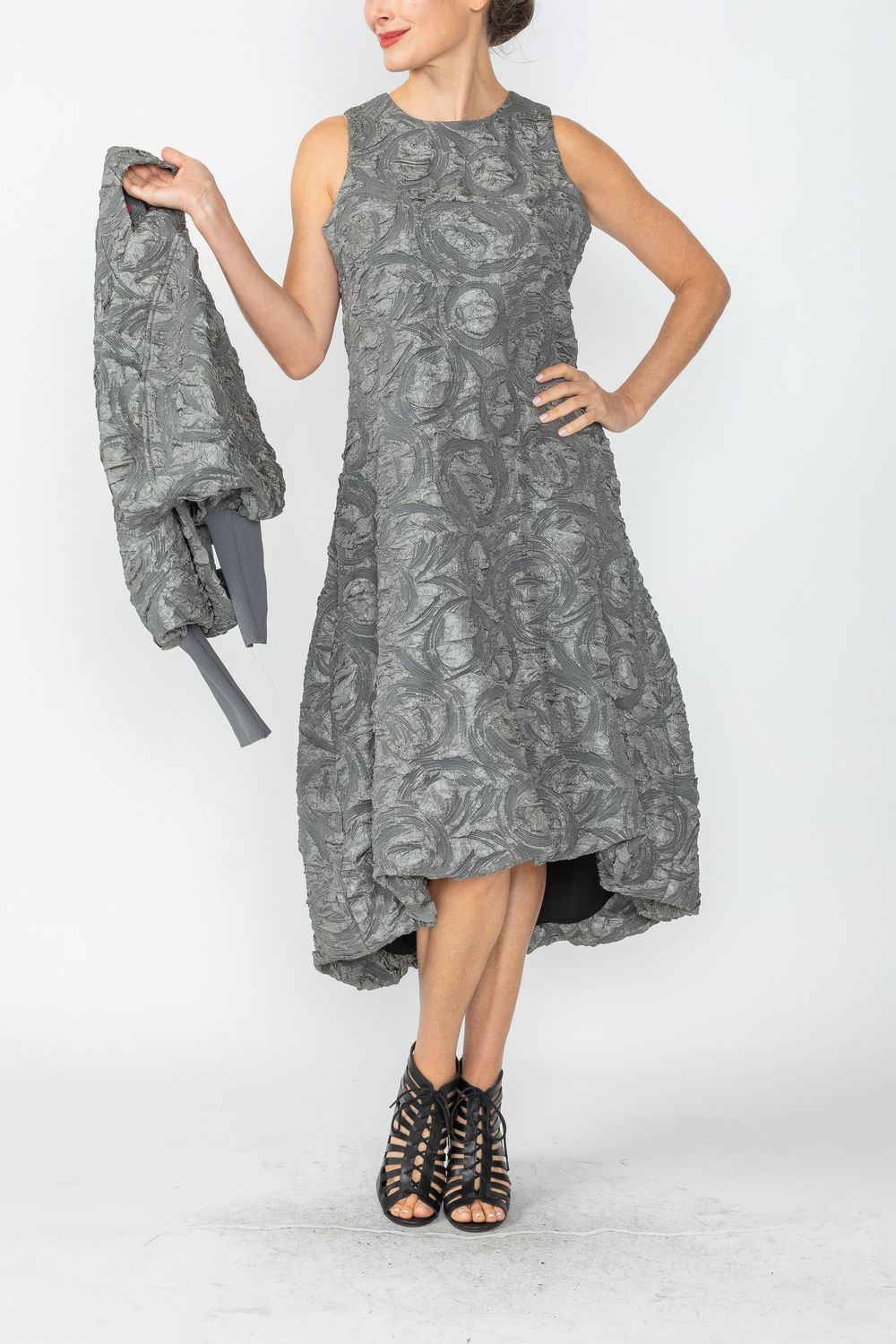 IC COLLECTION Dress - 6400D - CHARCOAL