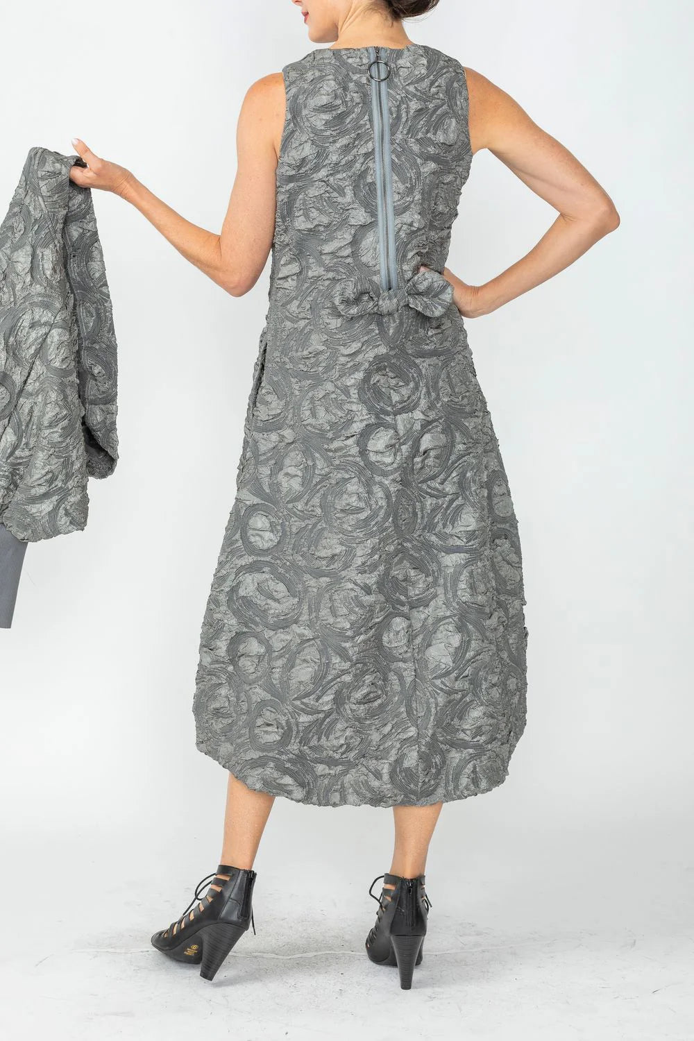 IC COLLECTION Dress - 6400D - CHARCOAL