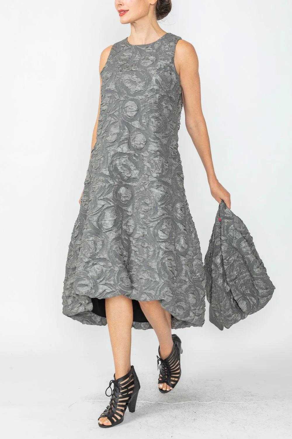 IC COLLECTION Dress - 6400D - CHARCOAL