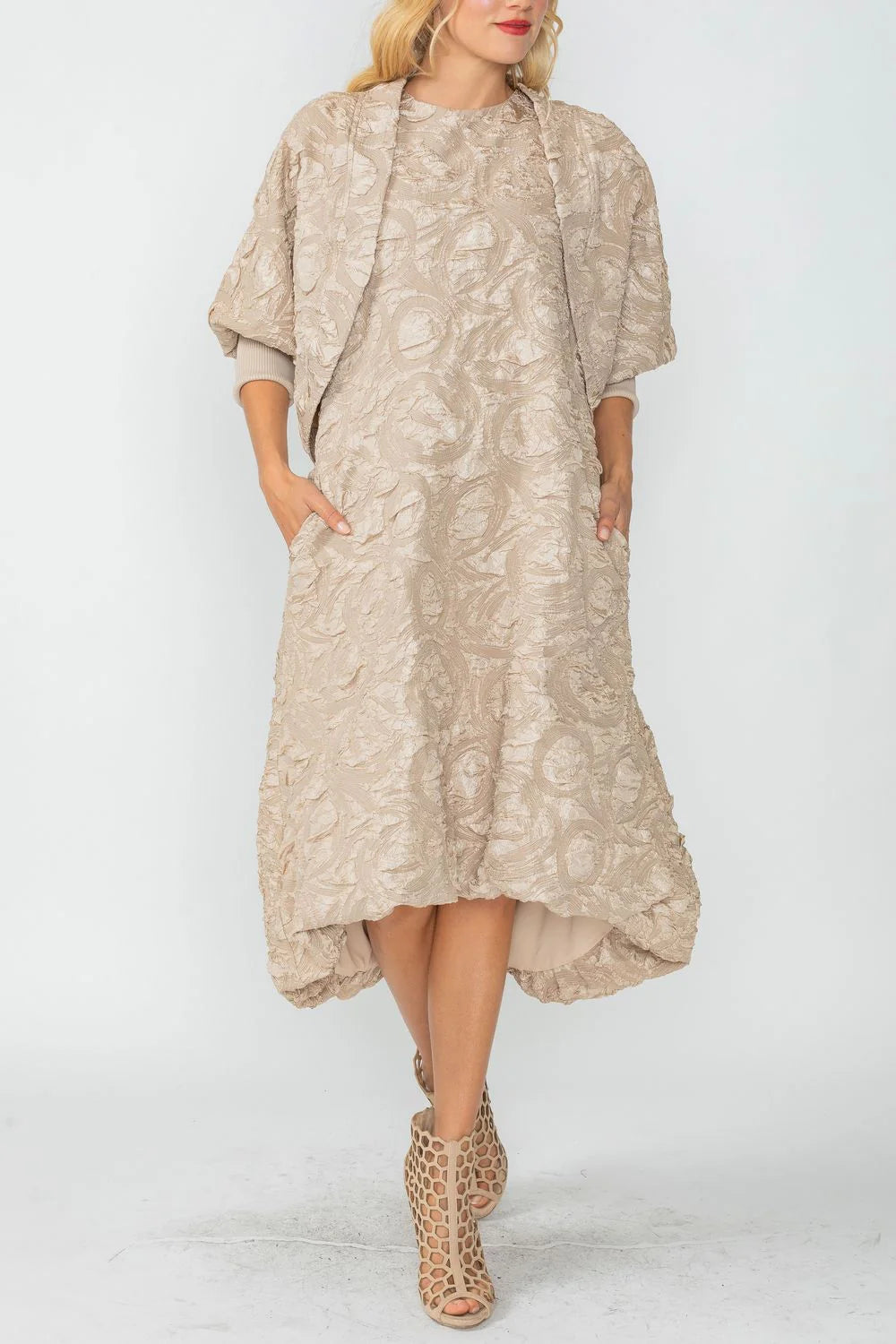 IC COLLECTION Jacket - 6401J - LATTE