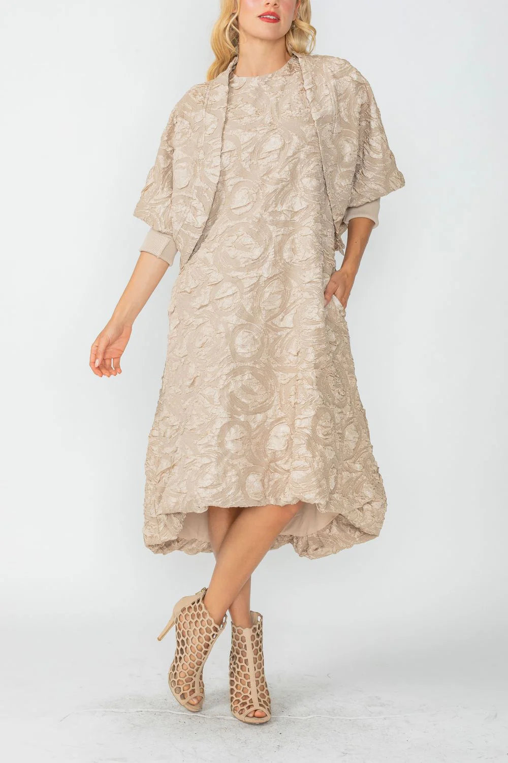 IC COLLECTION Jacket - 6401J - LATTE