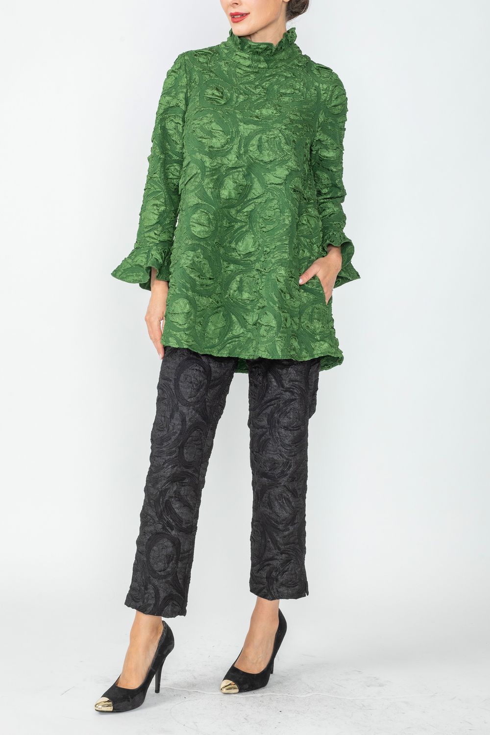IC COLLECTION Top - 6402T - HUNTER GREEN