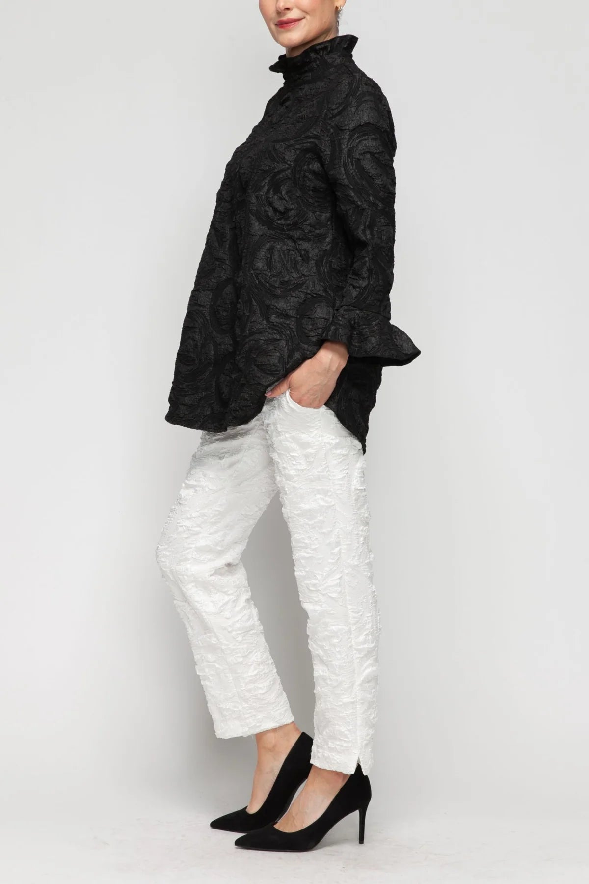 IC COLLECTION Top - 6402T - BLACK
