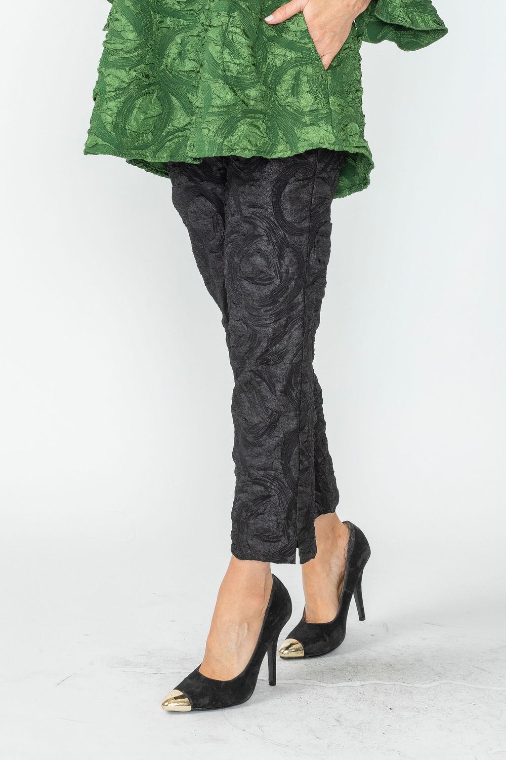 IC COLLECTION Pants - 6406P - BLACK