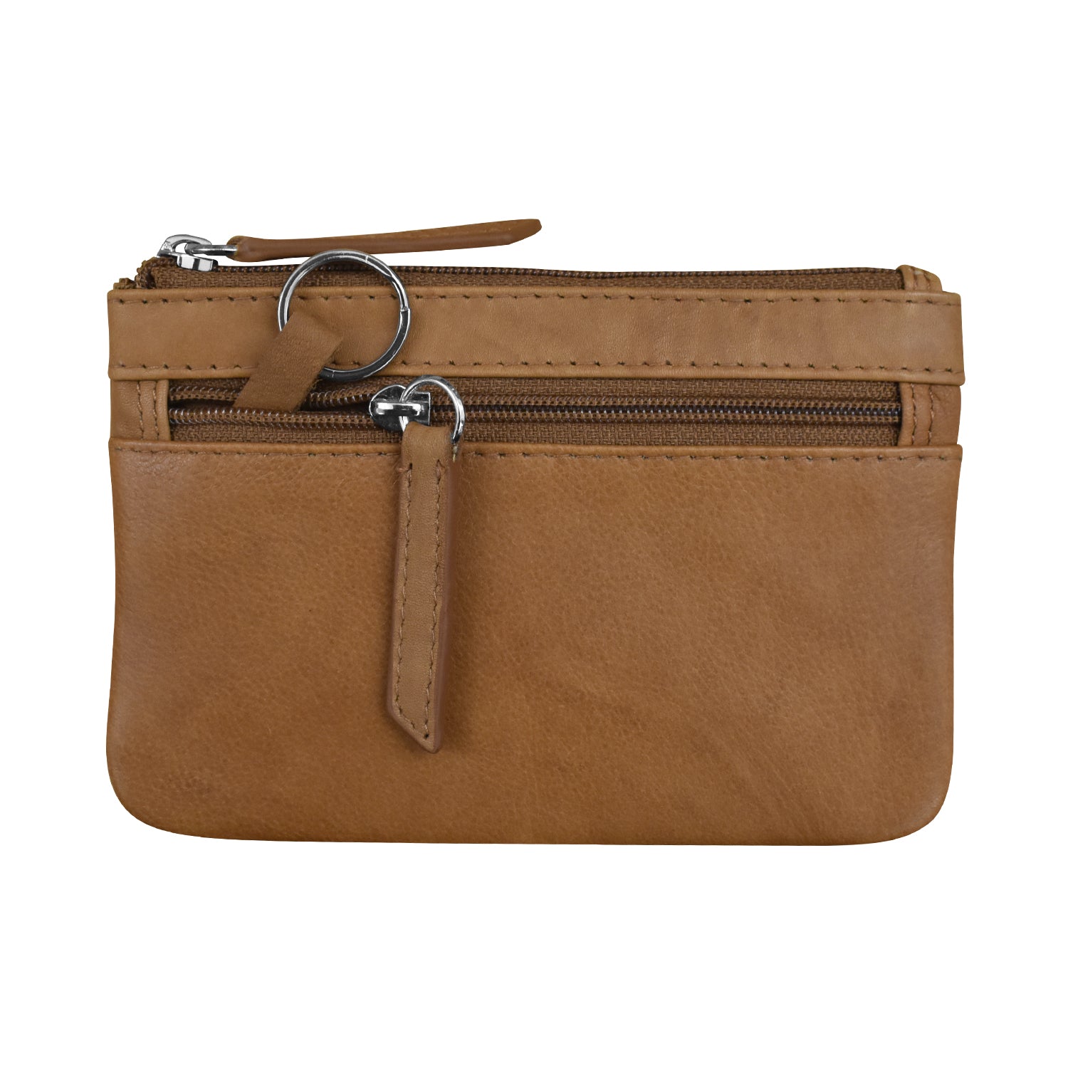 ili New York - STRIPE COIN PURSE - 6413 - Antique Saddle