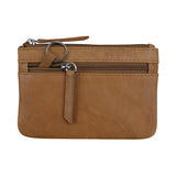 ili New York - STRIPE COIN PURSE - 6413 - Antique Saddle