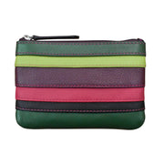 ili New York - STRIPE COIN PURSE - 6413C - Forest Multi