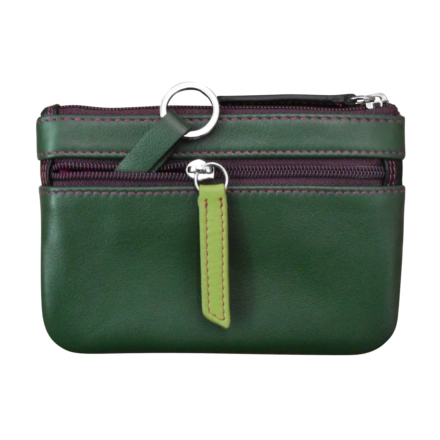 ili New York - STRIPE COIN PURSE - 6413C - Forest Multi